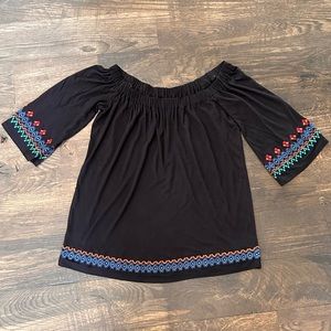 Loft embroidered summer top